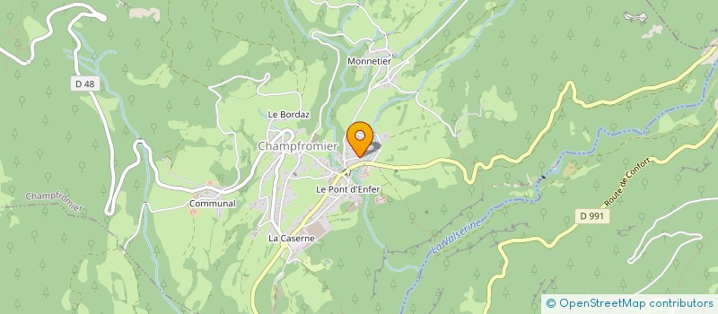 localisation de l'entreprise GOLF CLUB DE LA VALSERINE  MIJOUX