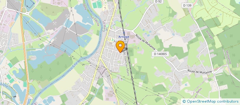 localisation de l'entreprise GOLF CLUB DU MANS  MULSANNE