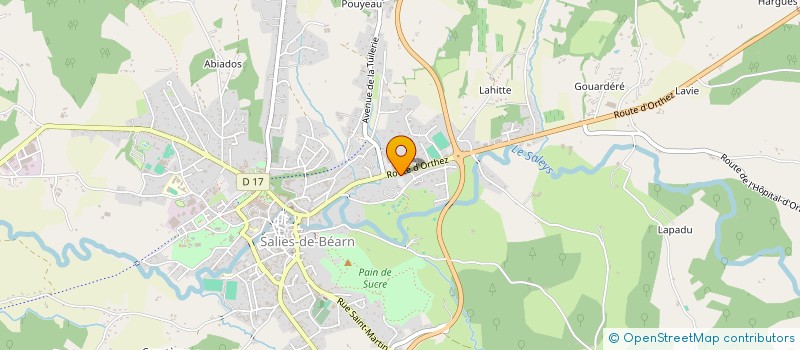 localisation de l'entreprise GOLF CLUB HELIOS à SALIES-DE-BEARN
