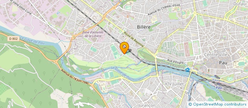 localisation de l'entreprise GOLF CLUB PAU  BILLERE