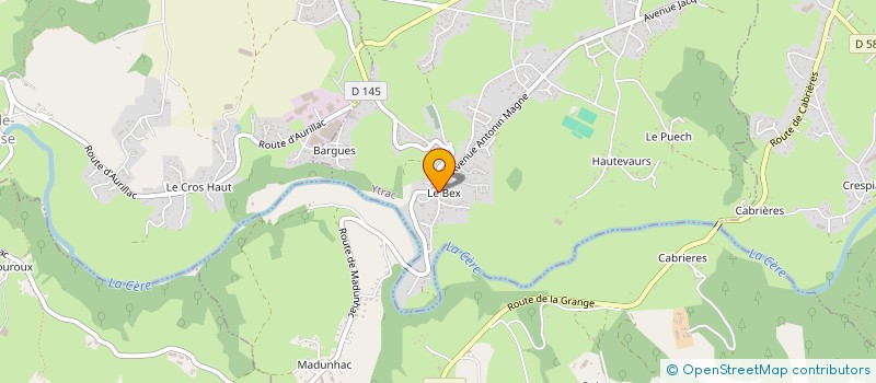 localisation de l'entreprise GOLF CLUB VEZAC AURILLAC à VEZAC