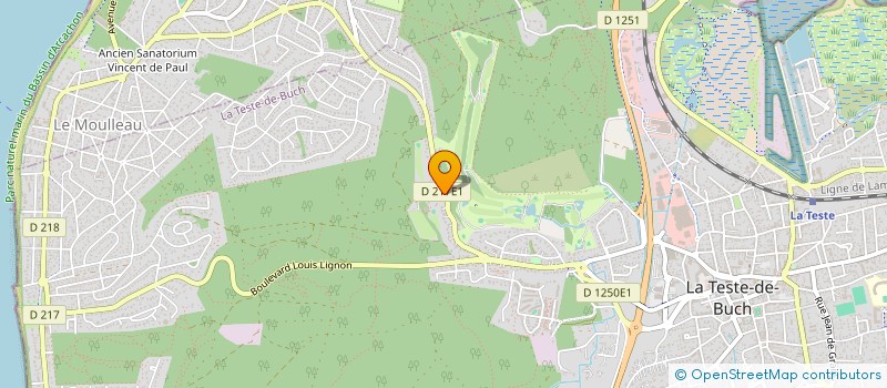 localisation de l'entreprise GOLF D ARCACHON à LA TESTE-DE-BUCH