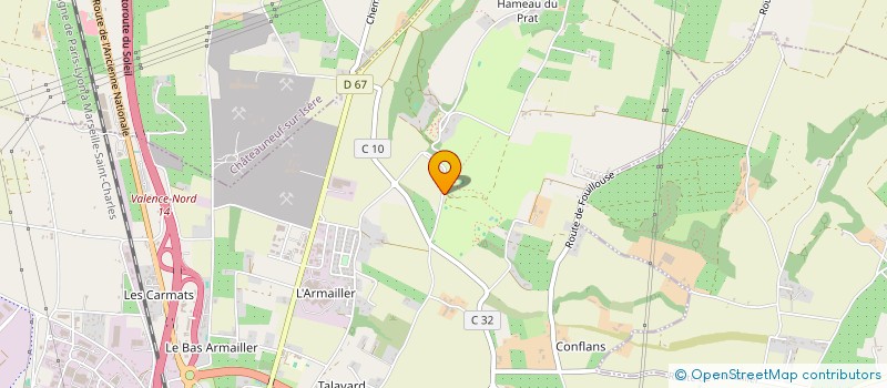 localisation de l'entreprise GOLF DE BOURG LES VALENCE  BOURG-LES-VALENCE