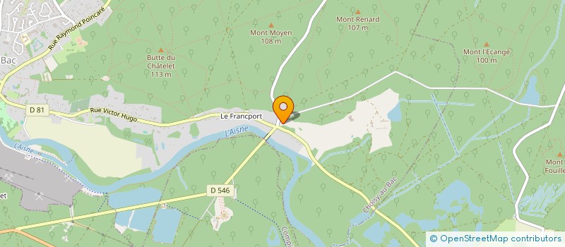 localisation de l'entreprise GOLF DE L'ARMISTICE à CHOISY-AU-BAC