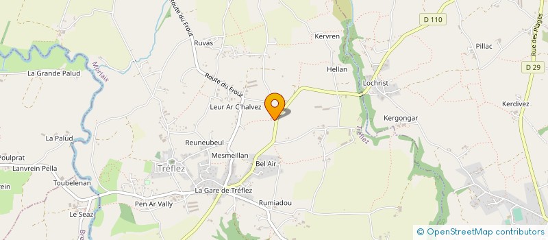 localisation de l'entreprise GOLF DE LA COTE DES SABLES  PLOUESCAT