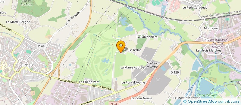 localisation de l'entreprise GOLF DE LA FRESLONNIERE à LE RHEU