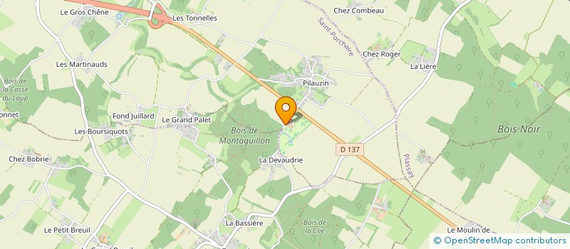 localisation de l'entreprise GOLF DE LA VALLADE  SAINT-PORCHAIRE