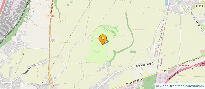 localisation de l'entreprise GOLF DE LYON VERGER  SAINT-SYMPHORIEN-D'OZON