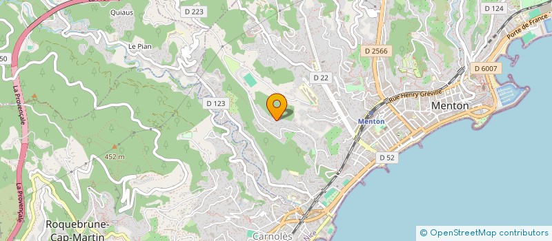 localisation de l'entreprise GOLF DE MENTON à MENTON