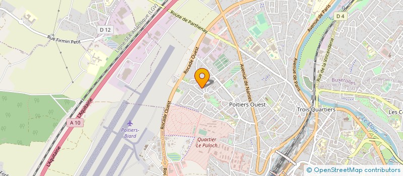 localisation de l'entreprise GOLF DE POITIERS-CHALONS  POITIERS