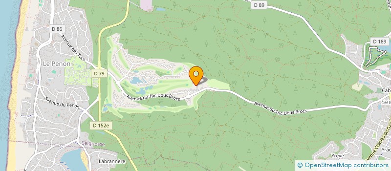 localisation de l'entreprise GOLF DE SEIGNOSSE  SEIGNOSSE