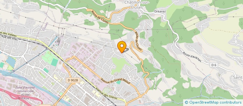 localisation de l'entreprise GOLF DE THYEZ  THYEZ