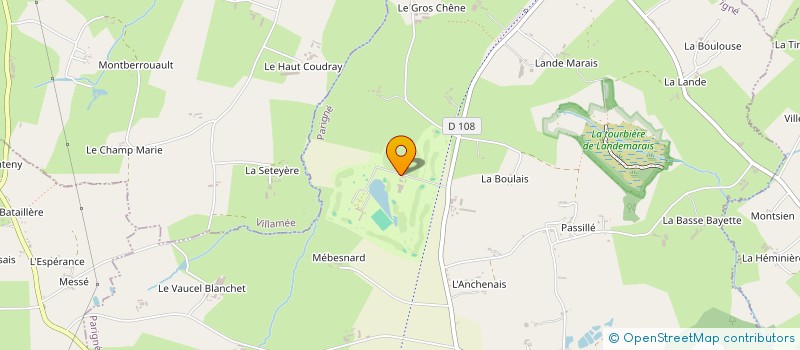 localisation de l'entreprise GOLF DU CHATEAU DU BOIS GUY  PARIGNE