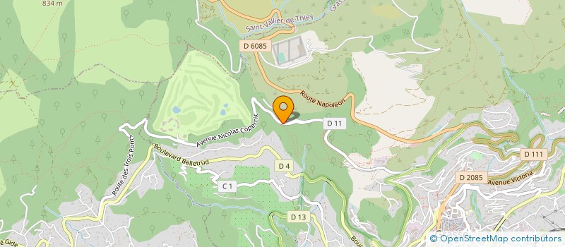 localisation de l'entreprise GOLF DU CLAUX AMIC SA à GRASSE