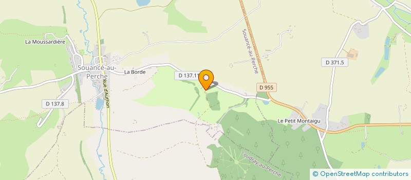 localisation de l'entreprise GOLF DU PERCHE à SOUANCE-AU-PERCHE