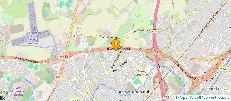 localisation de l'entreprise GOLF DU SEPTENTRION à MARCQ-EN-BARŒUL