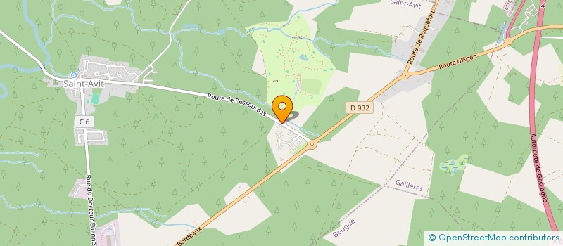 localisation de l'entreprise GOLF DU STADE MONTOIS  SAINT-AVIT