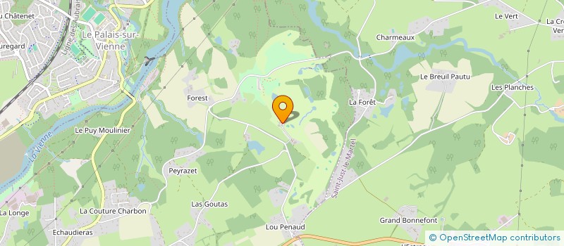 localisation de l'entreprise GOLF EN LIMOUSIN à PANAZOL
