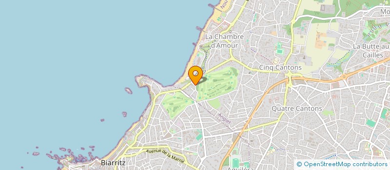 localisation de l'entreprise GOLF ET MER  ANGLET