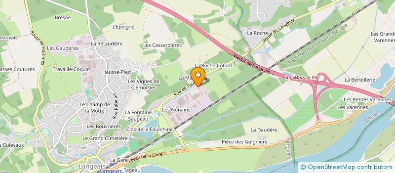 localisation de l'entreprise GOLF ET VOUS  LANGEAIS