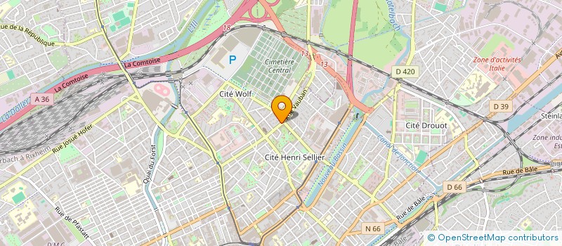 localisation de l'entreprise GOLF EURO CONSULTING SARL  MULHOUSE