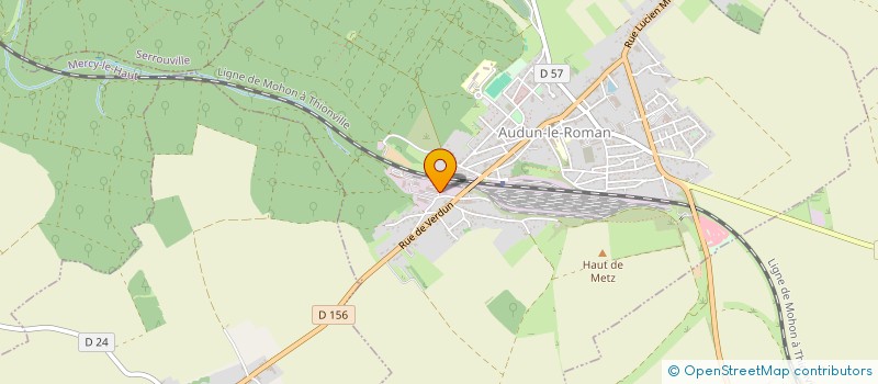 localisation de l'entreprise GOLF INDOOR 3 FRONTIERES  AUDUN-LE-ROMAN