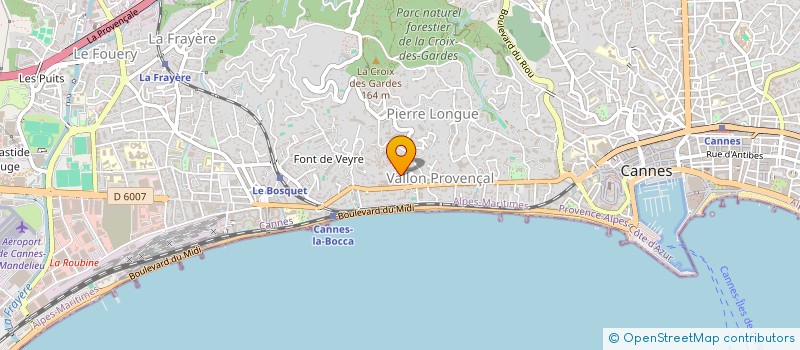 localisation de l'entreprise GOLF MANITOO à CANNES