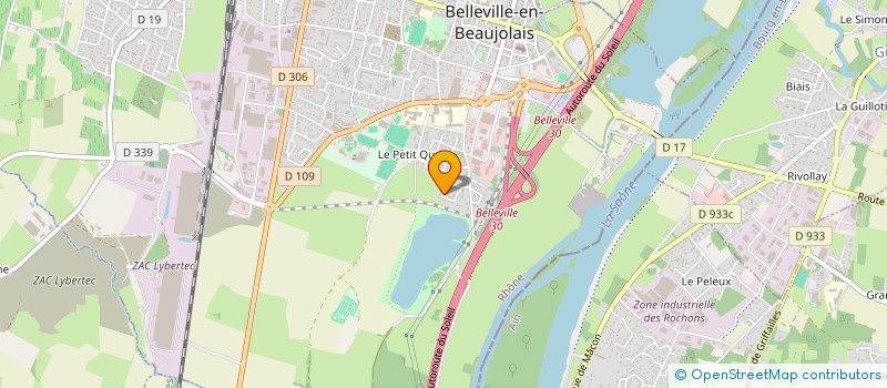 localisation de l'entreprise GOLF MINIATURE DES SABLONS  BELLEVILLE-EN-BEAUJOLAIS