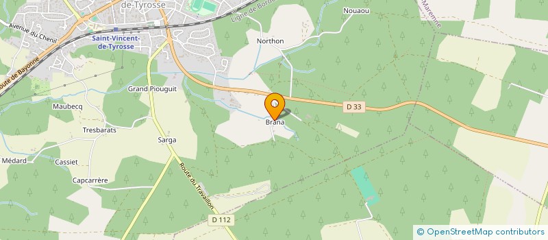 localisation de l'entreprise GOLF PASS  SAINT-VINCENT-DE-TYROSSE