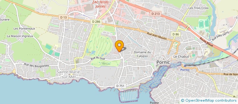 localisation de l'entreprise GOLF PORNIC  PORNIC