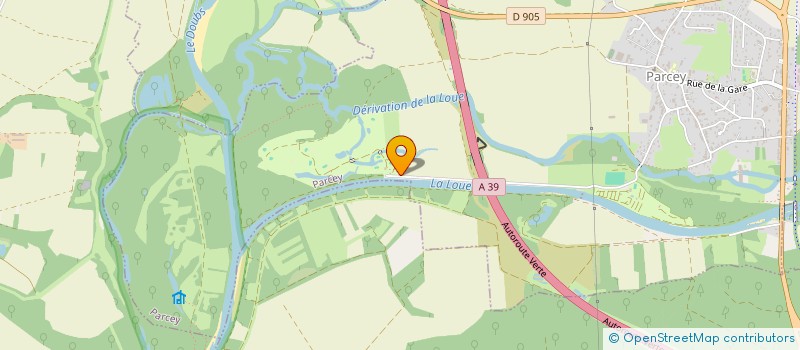 localisation de l'entreprise GOLF PUBLIC JURASSIEN VAL D'AMOUR  PARCEY