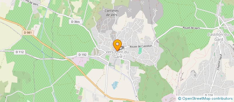 localisation de l'entreprise GOLF & TERAPI  VERS-PONT-DU-GARD