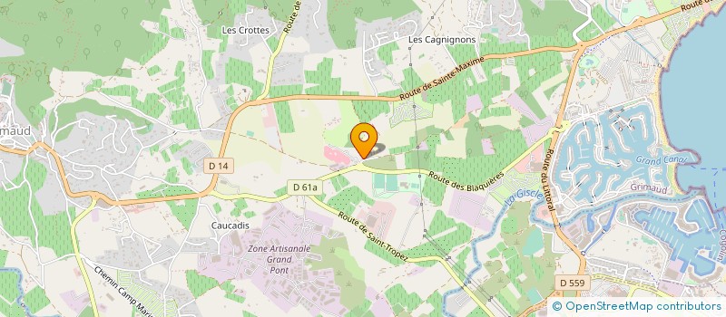 localisation de l'entreprise GOLF UP à GRIMAUD