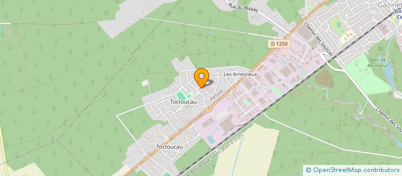 localisation de l'entreprise GOLFAE  PESSAC