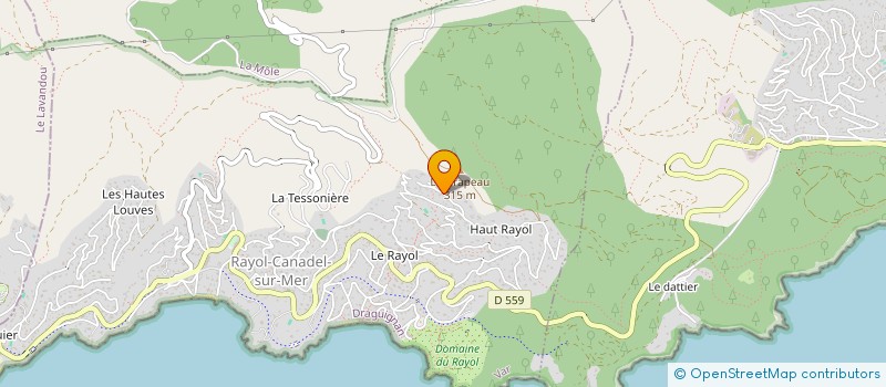 localisation de l'entreprise GOLFAZUR à RAYOL-CANADEL-SUR-MER