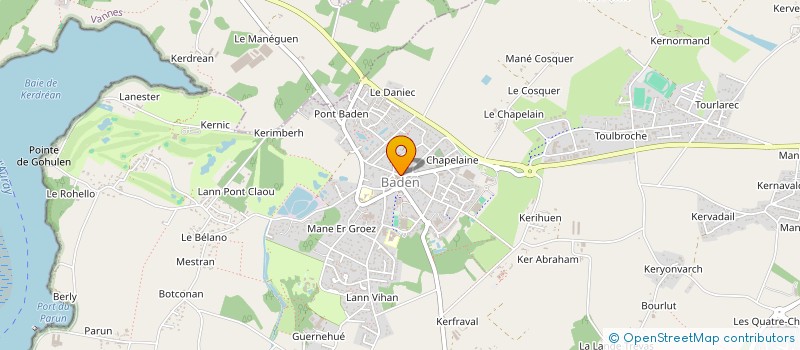 localisation de l'entreprise GOLFE AVF ACCUEIL  BADEN