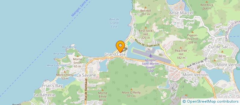 localisation de l'entreprise GOLFE.CAR.RENTAL  SAINT MARTIN