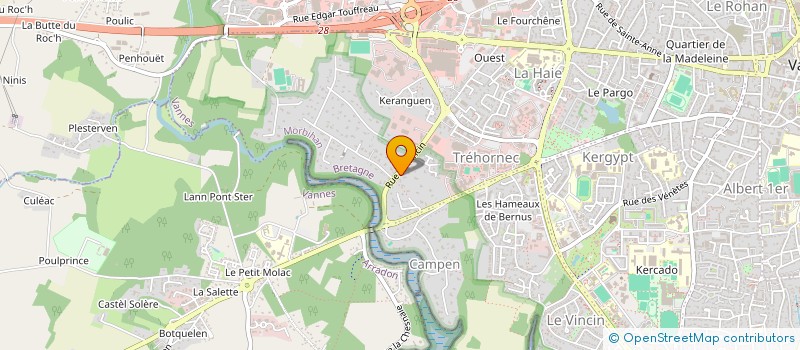 localisation de l'entreprise GOLFE DEVELOPMENTS à VANNES