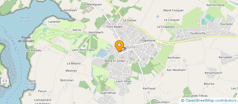 localisation de l'entreprise GOLFE EN CHOEUR  BADEN