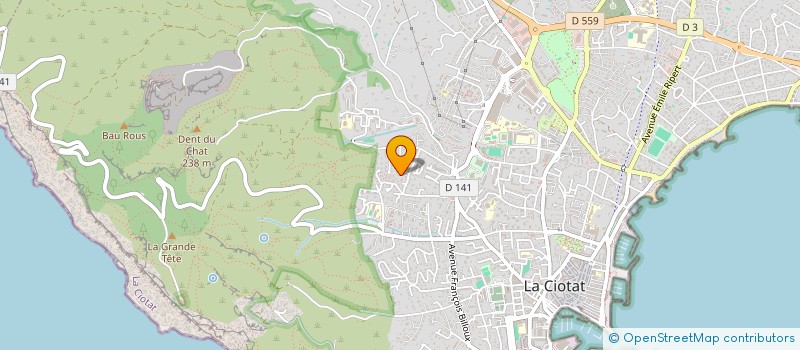 localisation de l'entreprise GOLFE ENVIRONNEMENT YVES MURAT  LA CIOTAT