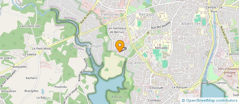localisation de l'entreprise GOLFE HYDRAVION à VANNES