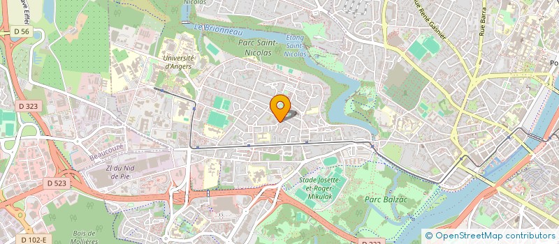 localisation de l'entreprise GOLFE INTERNATIONAL à ANGERS