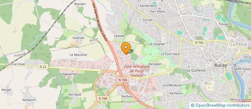 localisation de l'entreprise GOLFE INVEST à VANNES