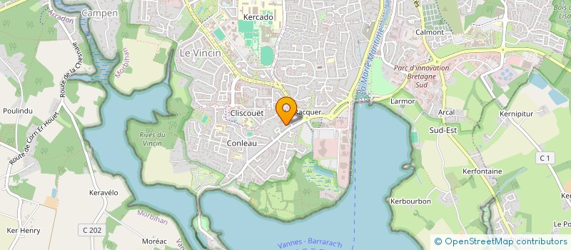 localisation de l'entreprise GOLFE INVEST  VANNES