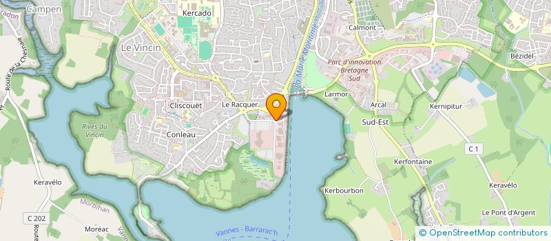 localisation de l'entreprise GOLFE LOISIRS VANNES à VANNES