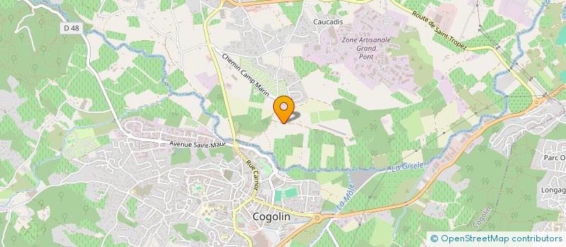 localisation de l'entreprise GOLFE PRESTA SERVICES à GRIMAUD