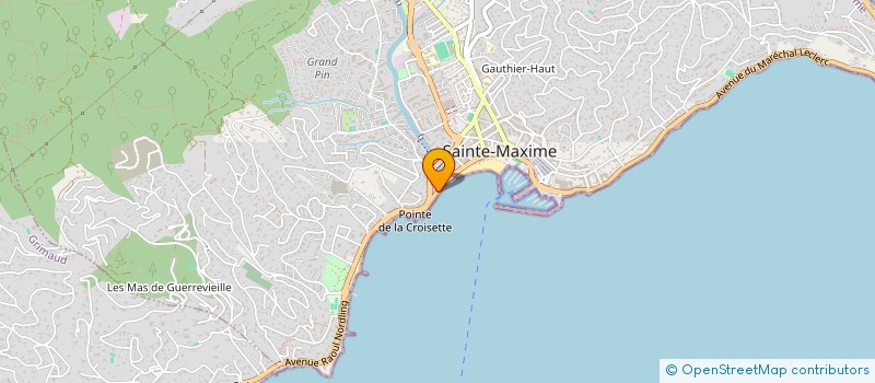 localisation de l'entreprise GOLFE SECURITE à SAINTE-MAXIME