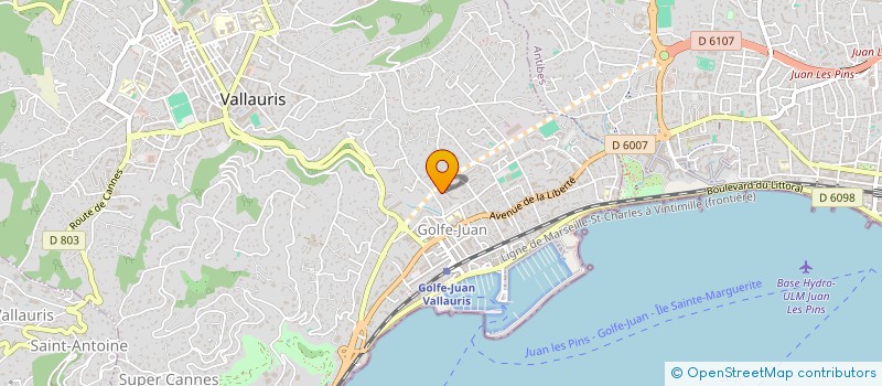 localisation de l'entreprise GOLFE TONIC  VALLAURIS