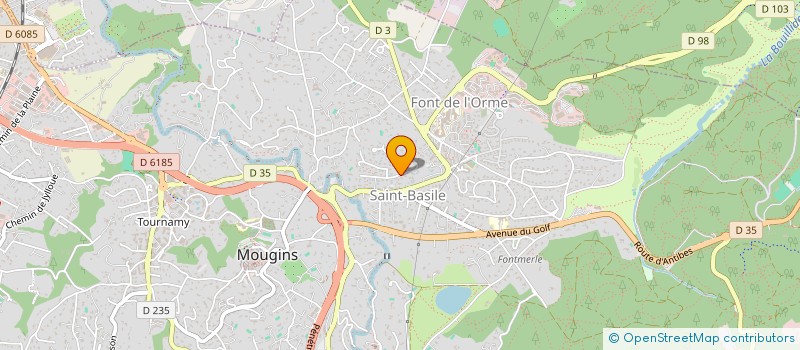 localisation de l'entreprise GOLFERMANIA.COM à MOUGINS