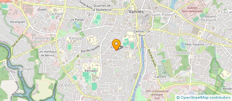 localisation de l'entreprise GOLFESTHET à VANNES